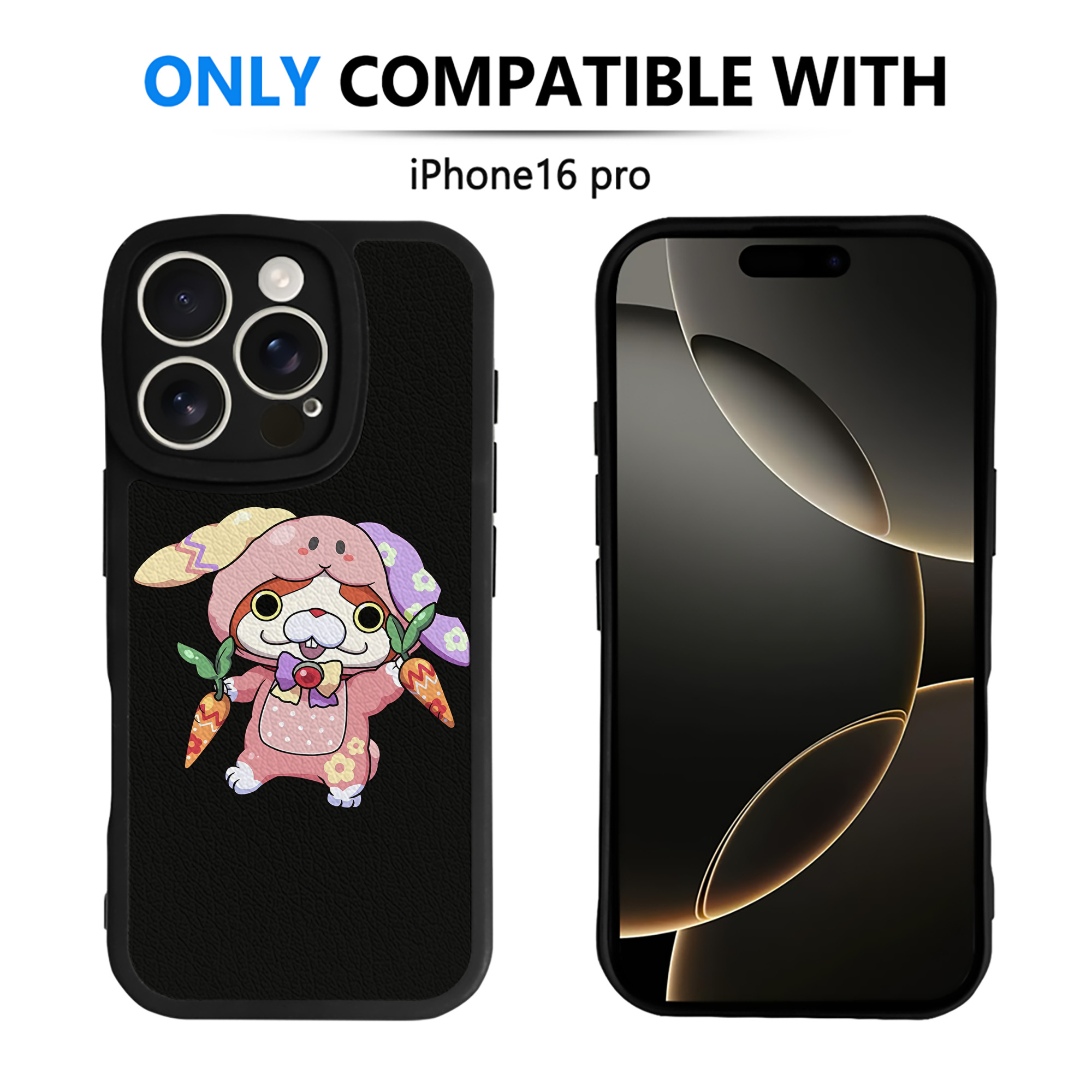（画像用） 妖怪ウォッチ Yo-kai Watch 【iPhone 16シリーズ対応】シリコンスマホケース（レザー調） 材質：シリコン
